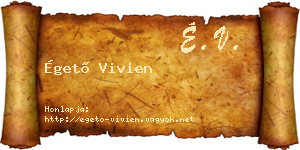 Égető Vivien névjegykártya